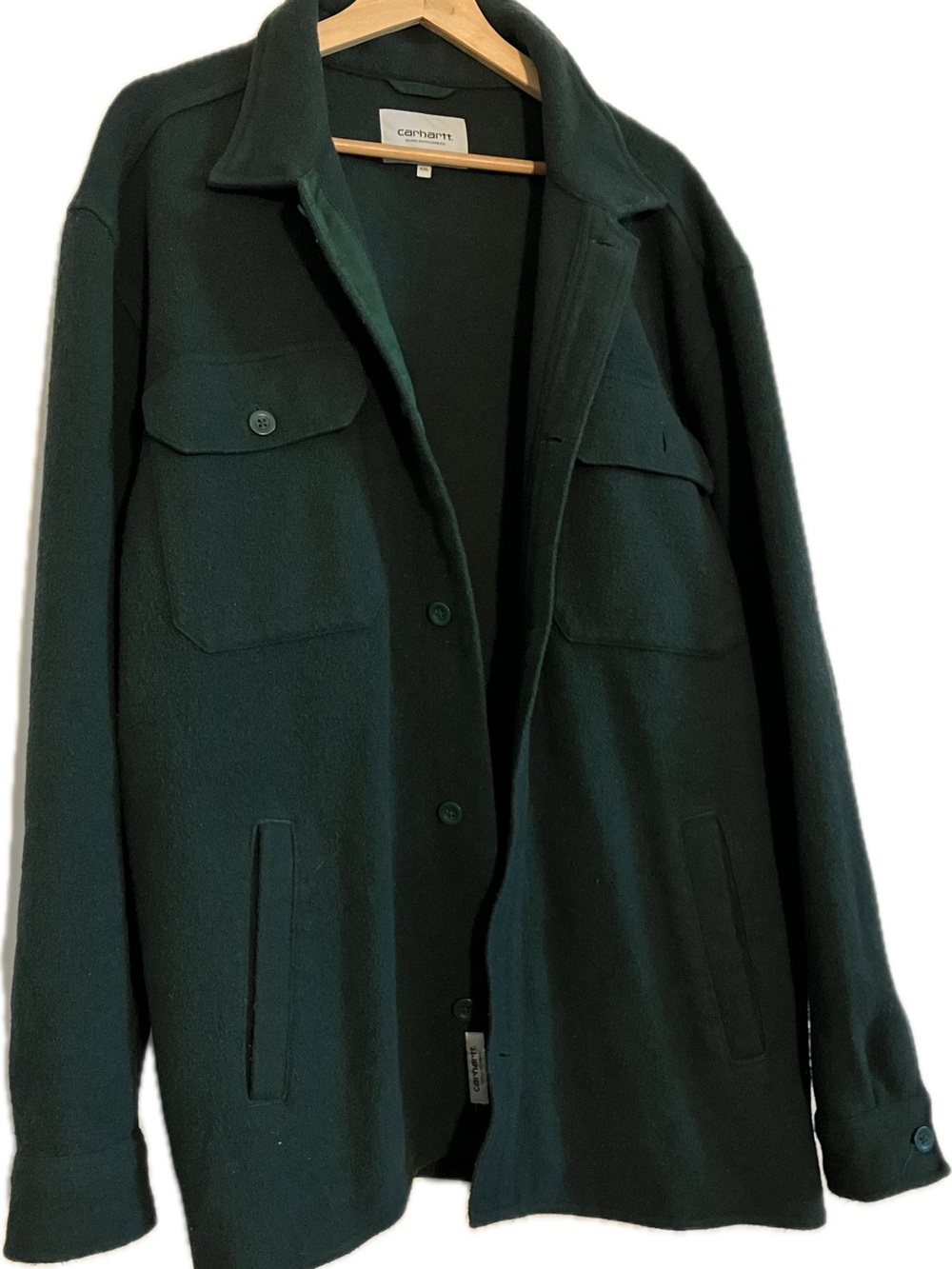 Carhartt WIP Dark Green Owen shirt jacket